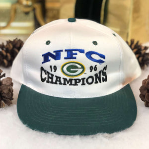 Vintage Deadstock NWOT NFL Green Bay Packers 1996 NFC Champions Twill Snapback Hat