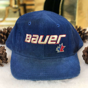 Vintage Bauer Hockey Universal Corduroy Snapback Hat