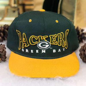 Vintage Deadstock NWOT NFL Green Bay Packers Drew Pearson Wool Snapback Hat