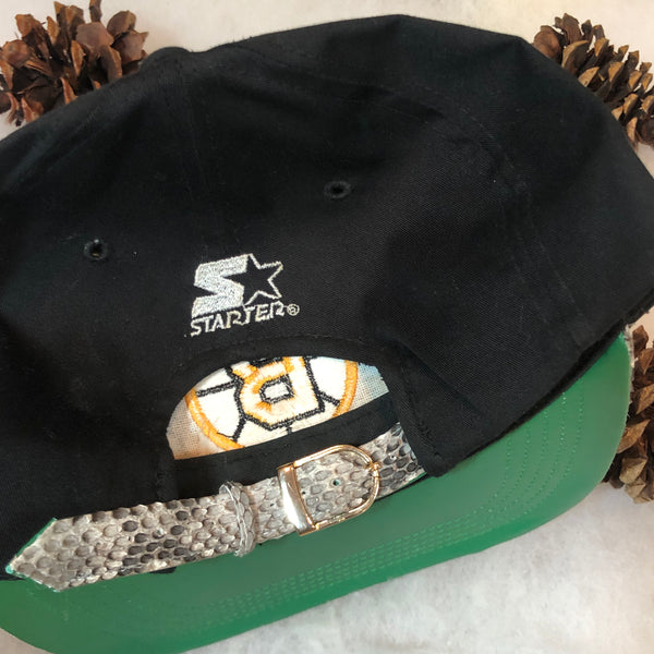 Vintage NHL Boston Bruins Starter "Buck-Fifty" Snakeskin Wool Strapback Hat