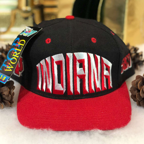 Vintage Deadstock NWT NCAA Indiana Hoosiers Top of the World Fitted Hat 7 3/8