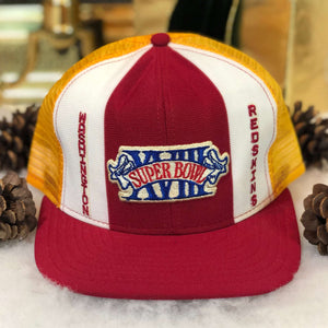 Vintage Deadstock NWOT NFL Washington Redskins Super Bowl XVIII AJD Trucker Hat