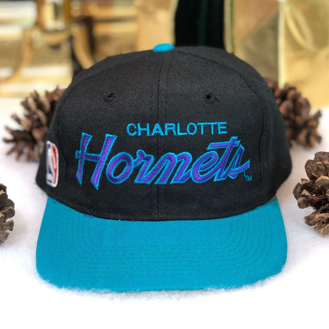 Vintage NBA Charlotte Hornets Sports Specialties Script Snapback Hat