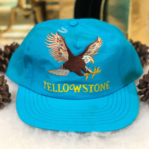 Vintage Deadstock NWOT Yellowstone Bald Eagle Nylon Snapback Hat