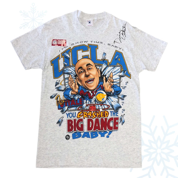 Vintage Deadstock NWT NCAA 1995 Final Four UCLA Bruins Dick Vitale Shirt Xplosion T-Shirt (M)