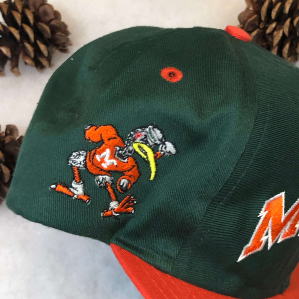 Vintage NCAA Miami Hurricanes Competitor Twill Snapback Hat