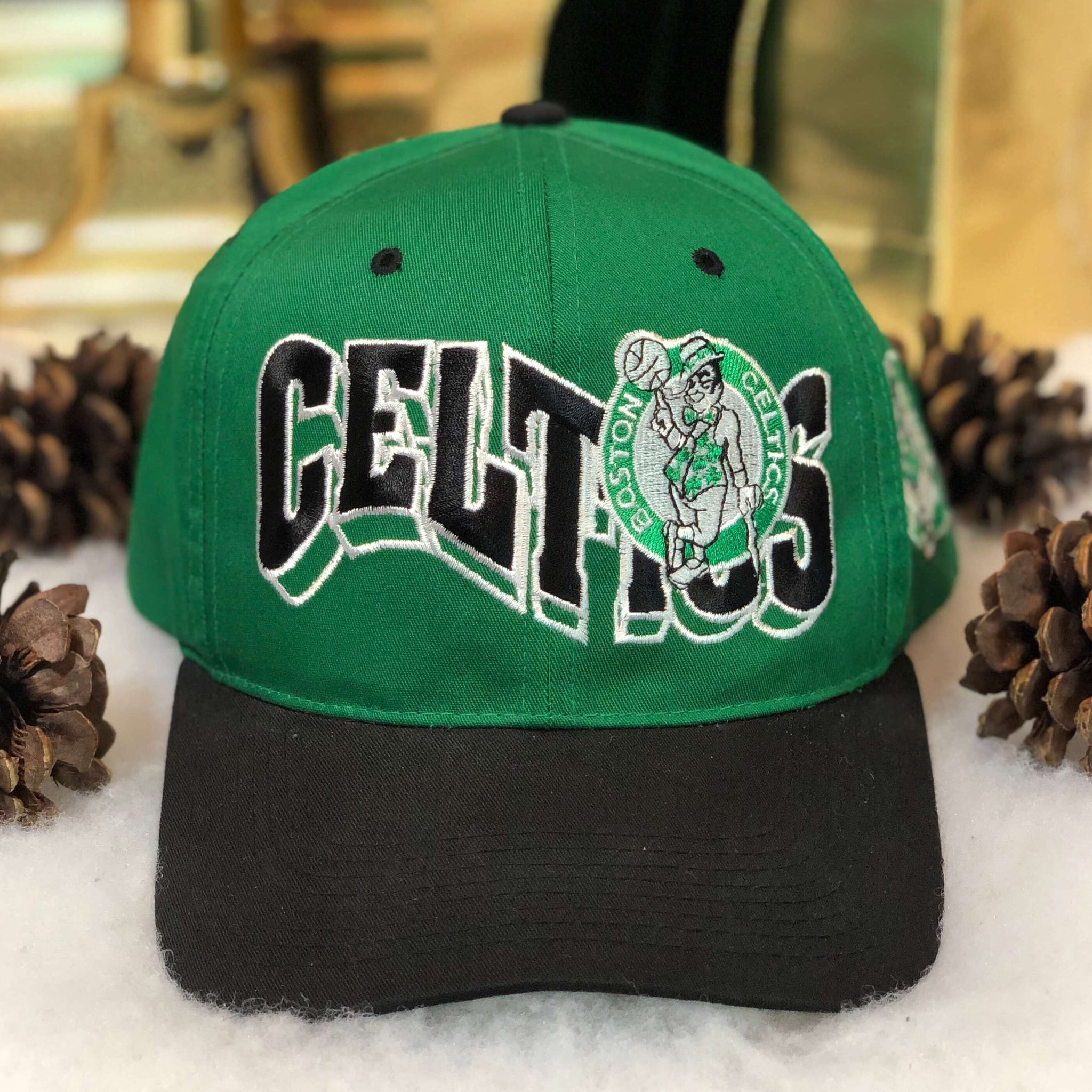 Vintage NBA Boston Celtics The G Cap Wave Twill Snapback Hat