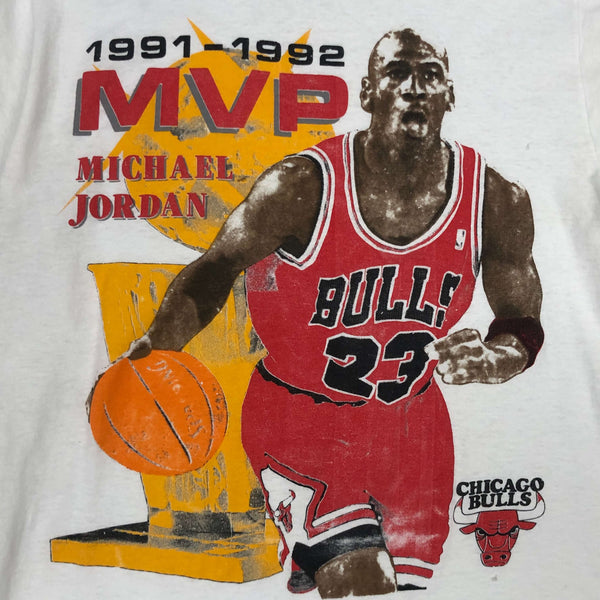 Vintage 1991-92 NBA MVP Michael Jordan Chicago Bulls Bootleg T-Shirt (S)