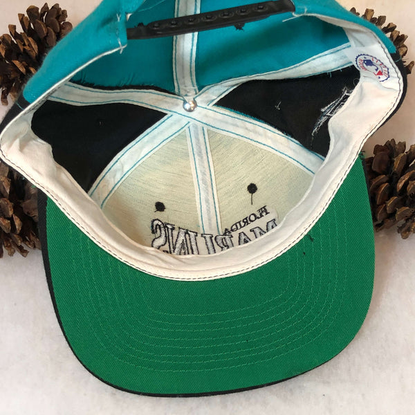 Vintage Deadstock NWT MLB Florida Marlins American Needle by Nutmeg Mills Wool Snapback Hat