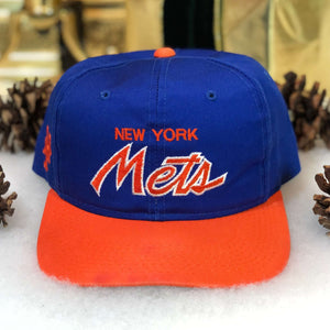 Vintage MLB New York Mets Sports Specialties Twill Script Snapback Hat