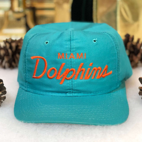 Vintage NFL Miami Dolphins Sports Specialties Twill Script Snapback Hat