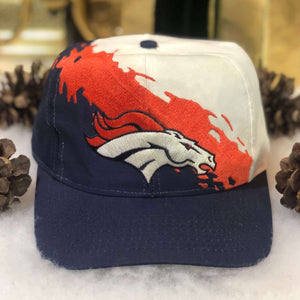 Vintage NFL Denver Broncos Splash Logo 7 Twill Snapback Hat