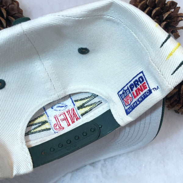 Vintage NFL Green Bay Packers Logo Athletic Diamond Snapback Hat