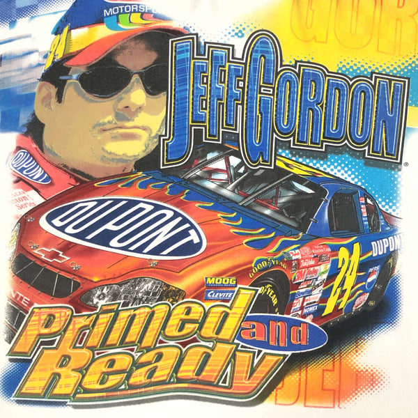 Vintage 2001 NASCAR Jeff Gordon "Primed and Ready" All Over Print T-Shirt