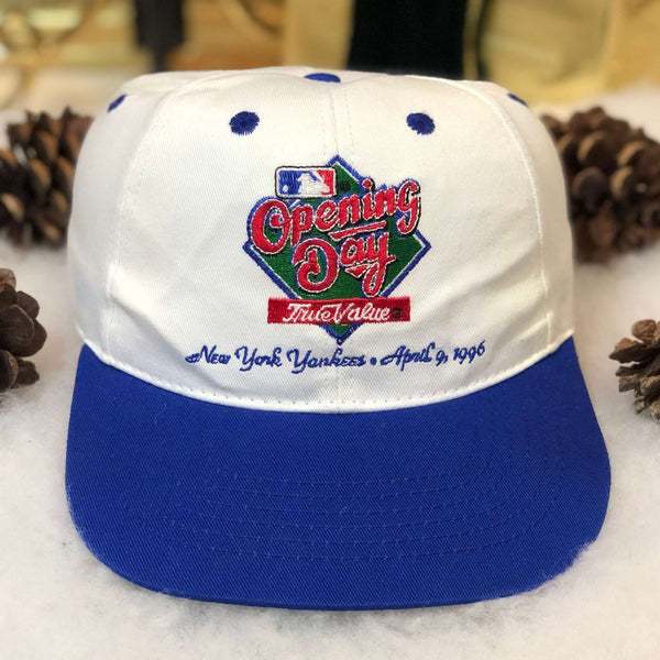 Vintage 1996 MLB New York Yankees Opening Day TrueValue Twill Snapback Hat