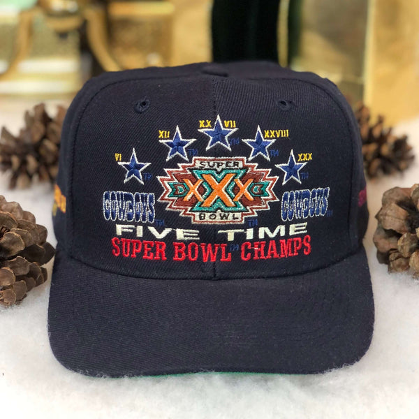 Vintage NFL Dallas Cowboys 5x Super Bowl Champions Annco Wool Snapback Hat