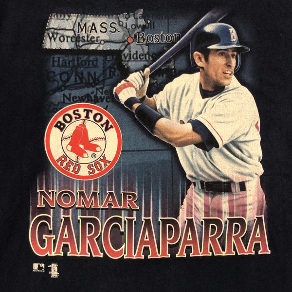 Vintage 1997 MLB Boston Red Sox Nomar Garciaparra Pro Player T-Shirt (XL)
