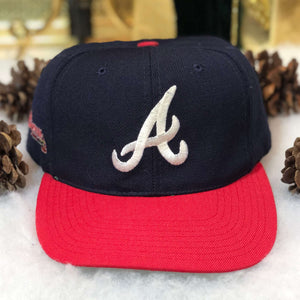 Vintage MLB Atlanta Braves American Needle Blockhead Wool Snapback Hat