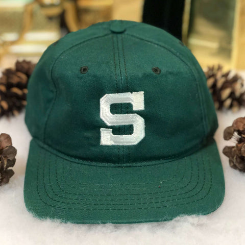 Vintage NCAA Michigan State Spartans University Square *YOUTH* Snapback Hat