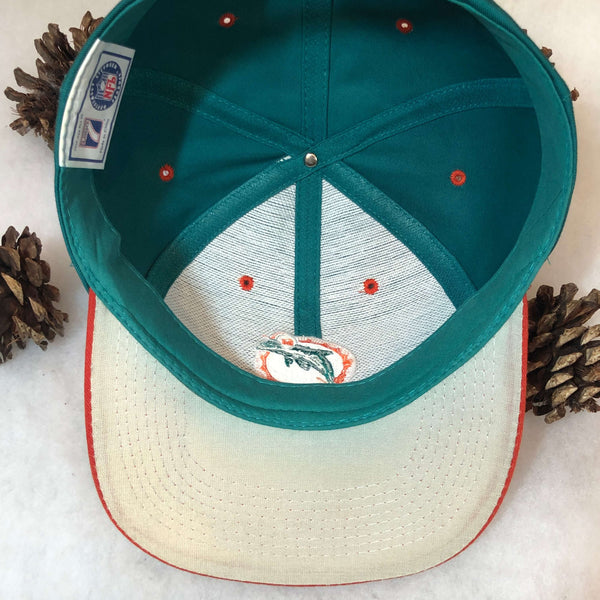 Vintage NFL Miami Dolphins Logo 7 Wool Snapback Hat