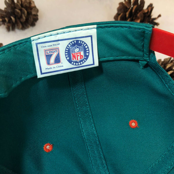 Vintage NFL Miami Dolphins Logo 7 Wool Snapback Hat