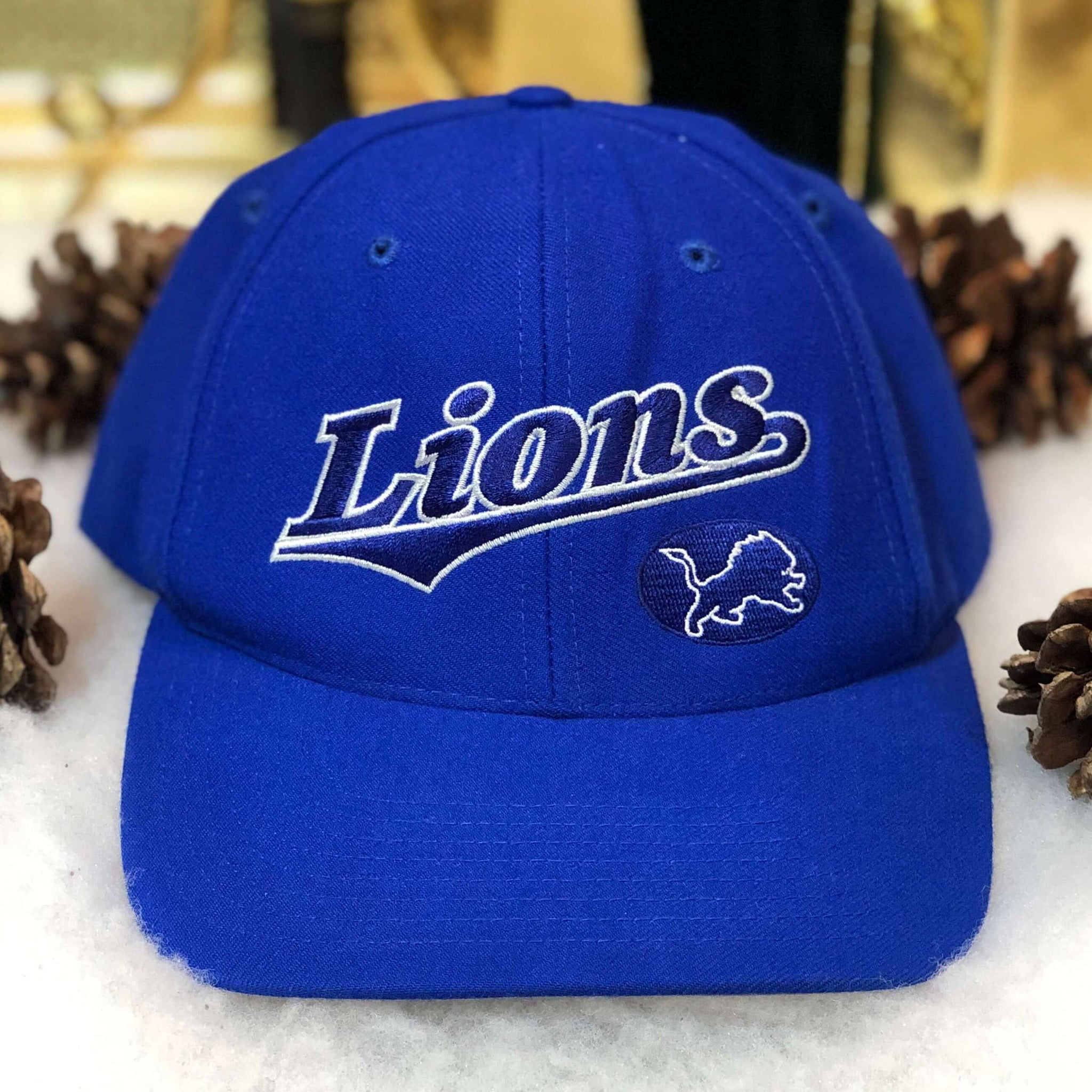 Vintage NFL Detroit Lions Twins Enterprise Wool Snapback Hat