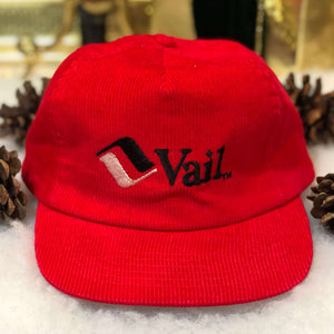 Vintage Vail Ski Resort Colorado Corduroy Snapback Hat