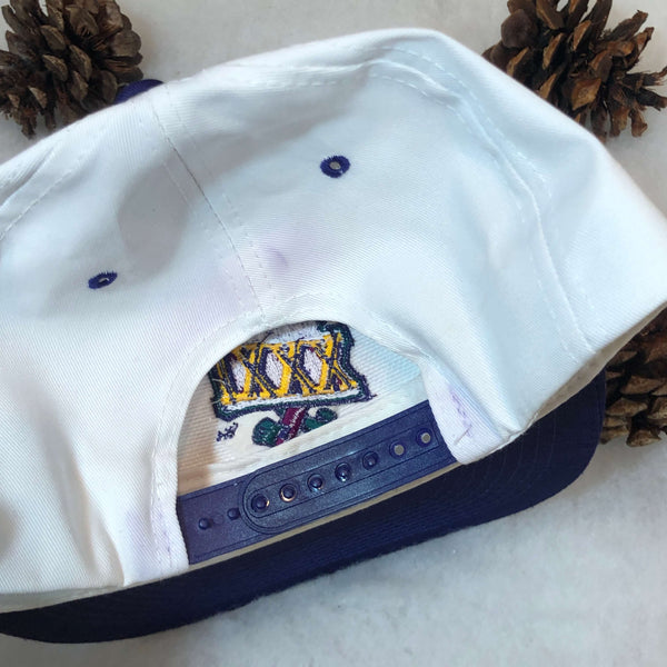 Vintage Deadstock NWT NFL Super Bowl XXXI Packers Patriots Logo 7 Twill Snapback Hat