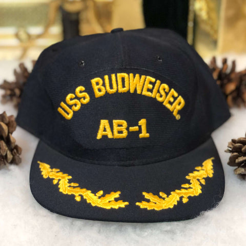 Vintage Deadstock NWT USS Budweiser AB-1 New Era Snapback Hat