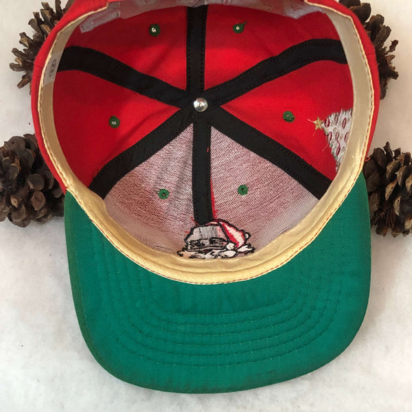 Vintage Santa Claus Blockhead Snapback Hat