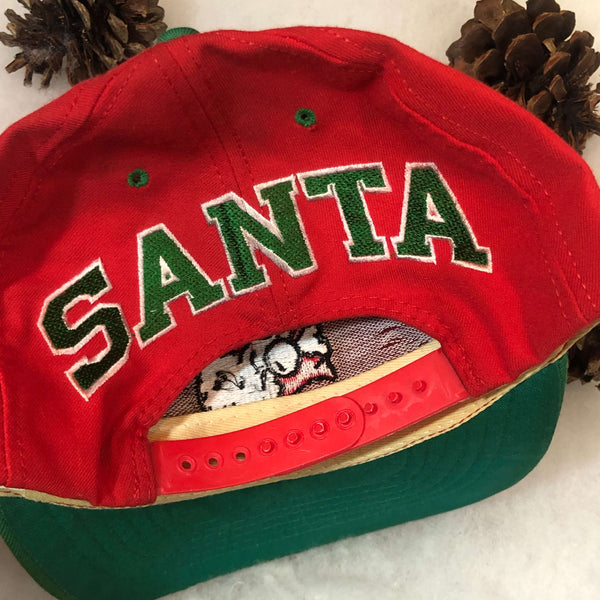 Vintage Santa Claus Blockhead Snapback Hat