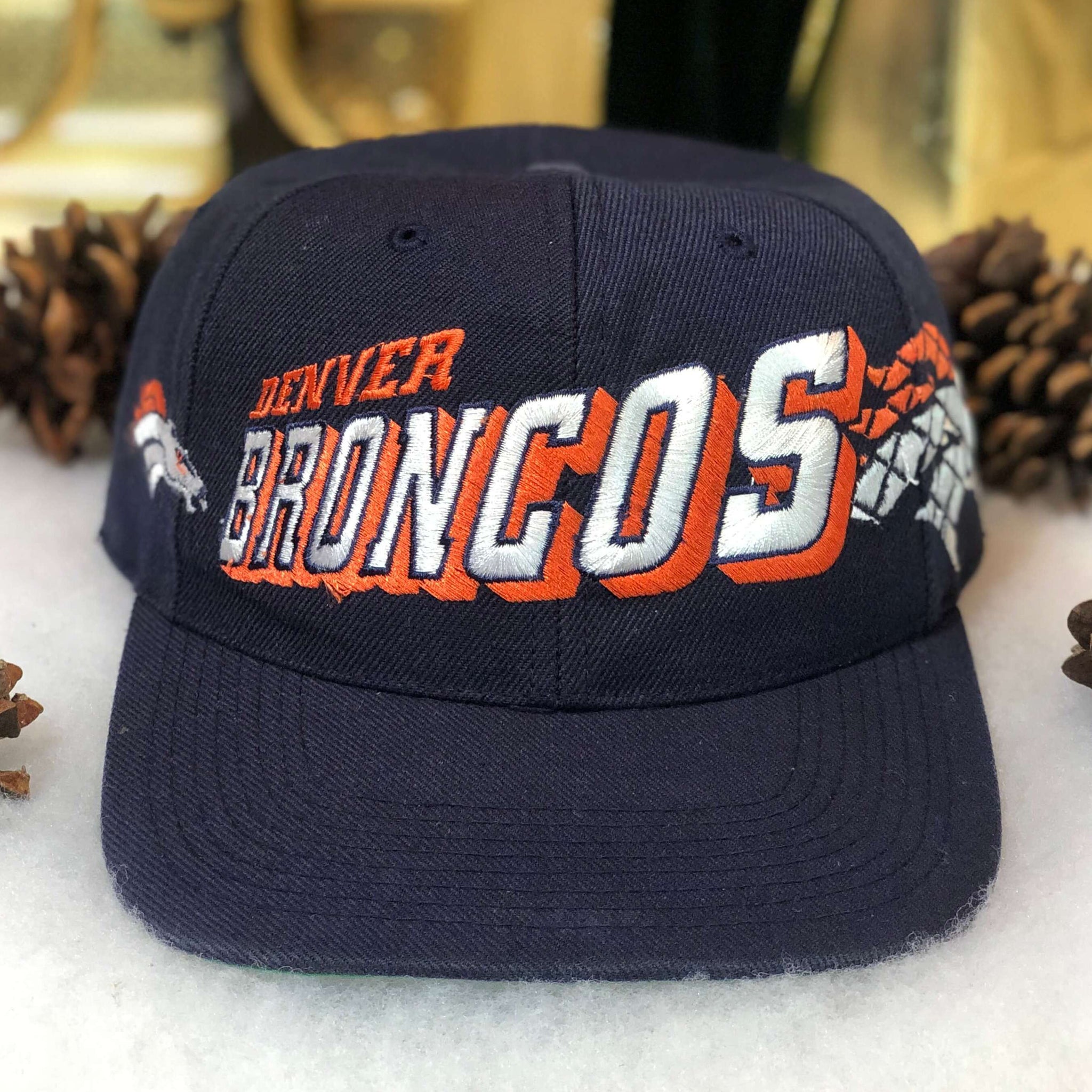 Vintage NFL Denver Broncos Sports Specialties Grid Snapback Hat