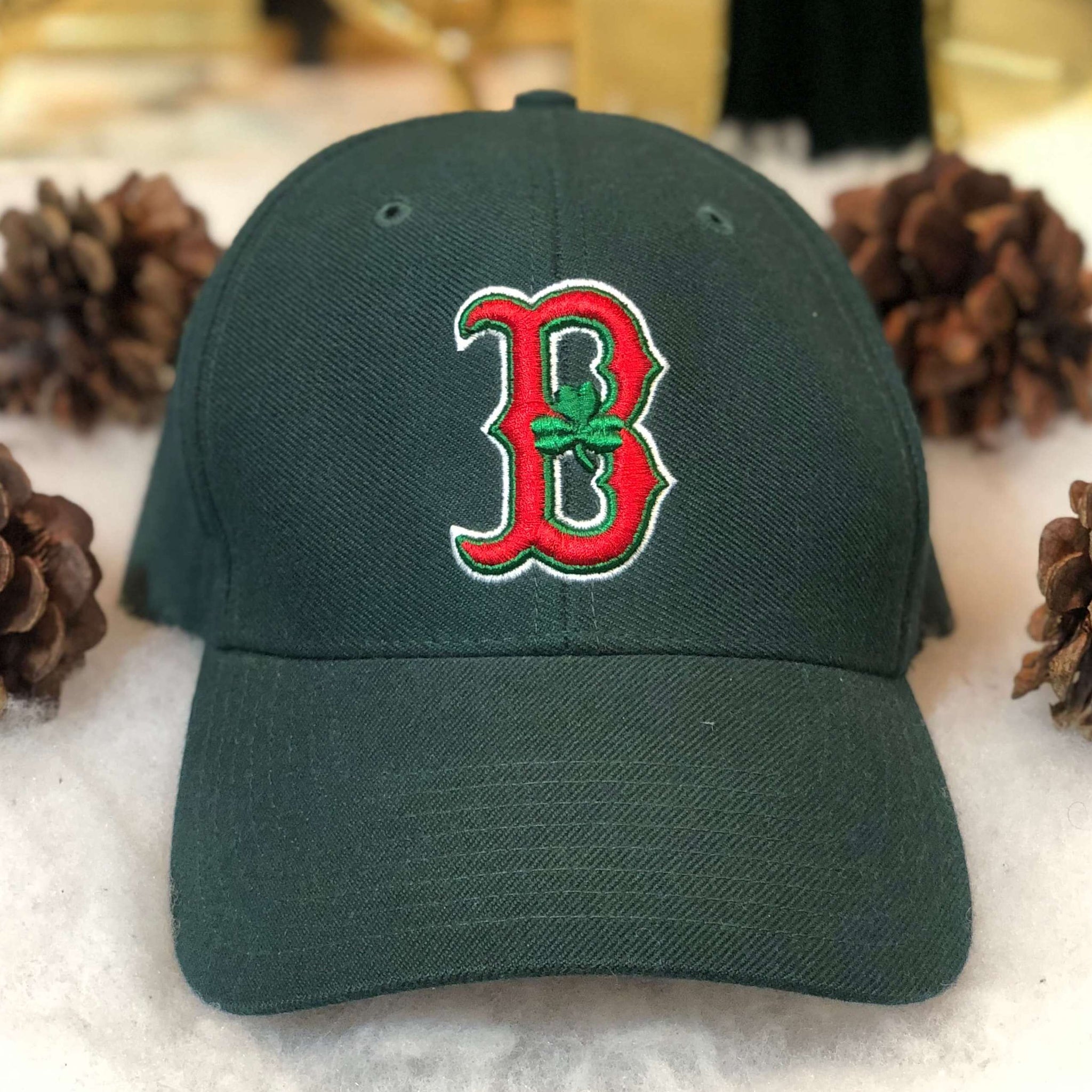 Vintage MLB Boston Red Sox St. Patrick's Day Twins Enterprise Strapback Hat