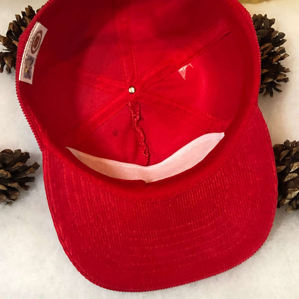 Vintage NHL Detroit Red Wings Corduroy Snapback Hat