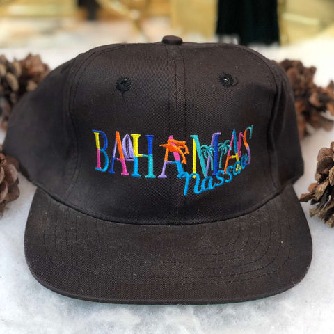 Vintage Deadstock NWOT Nassau Bahamas Twill Snapback Hat