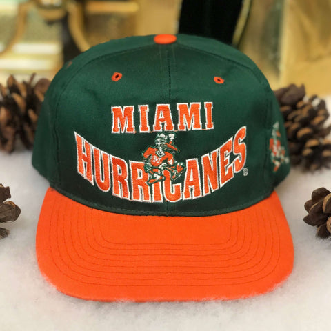 Vintage NCAA Miami Hurricanes The G Cap Smile Snapback Hat