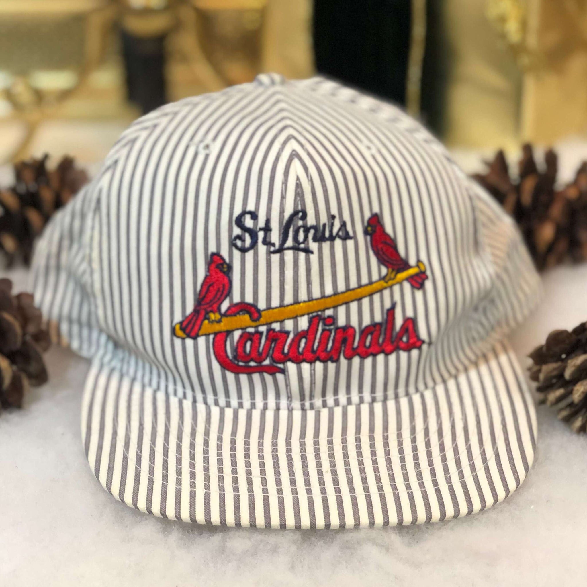 Vintage MLB St. Louis Cardinals American Needle Seersucker Snapback Hat