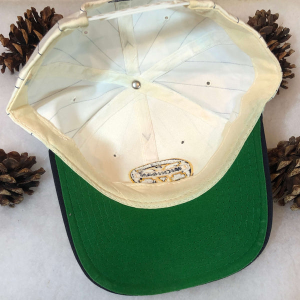Vintage NCAA Michigan Wolverines Starter Pinstripe Twill Snapback Hat