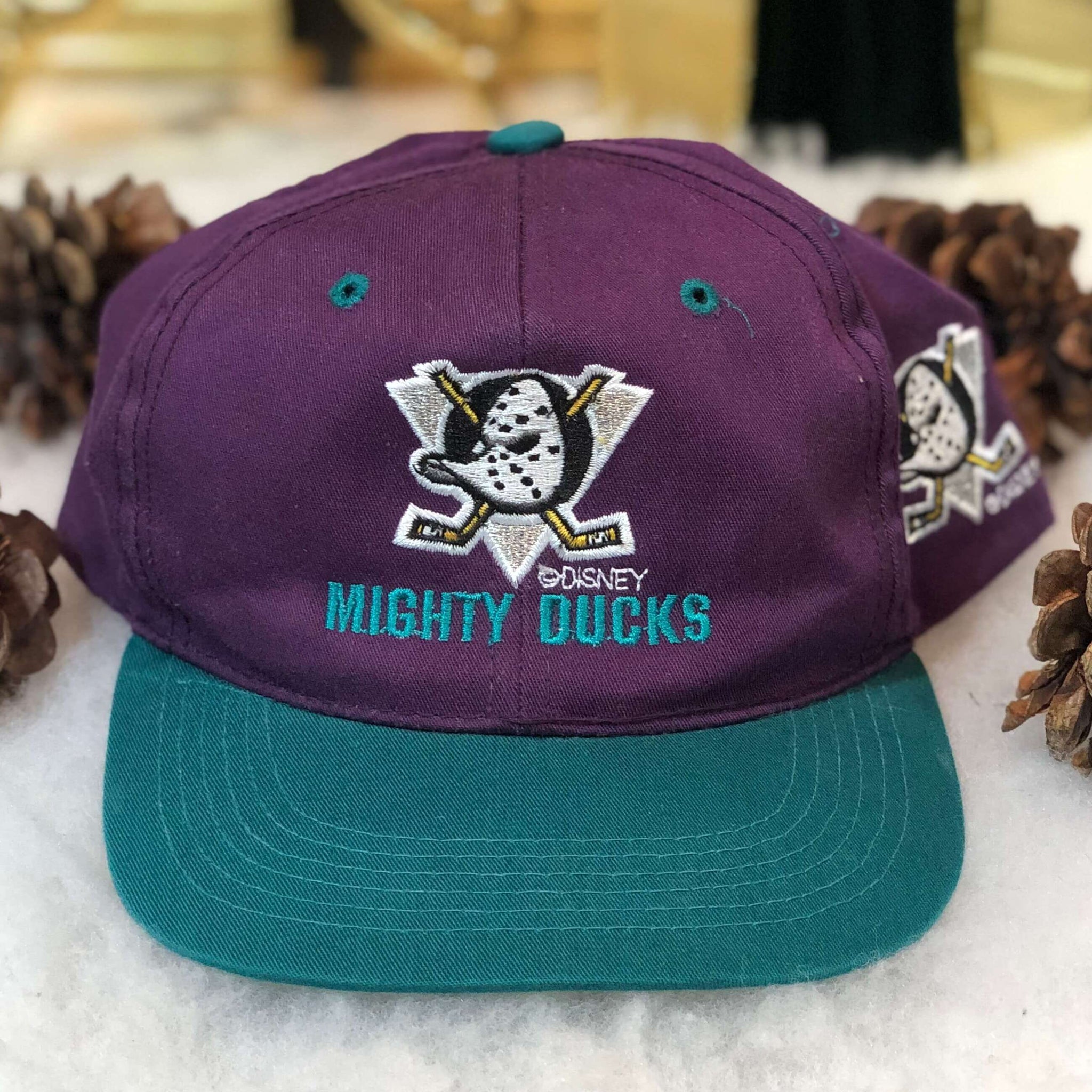 Vintage NHL Anaheim Mighty Ducks The G Cap Twill *YOUTH* Snapback Hat
