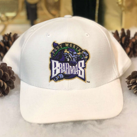 Vintage CHL Fort Worth Brahmas Snapback Hat