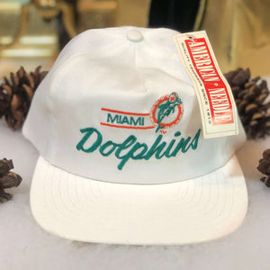 Vintage Deadstock NWT NFL Miami Dolphins American Needle Snapback Hat
