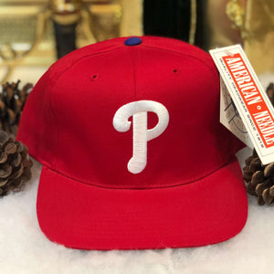 Vintage Deadstock NWT MLB Philadelphia Phillies American Needle Twill Snapback Hat