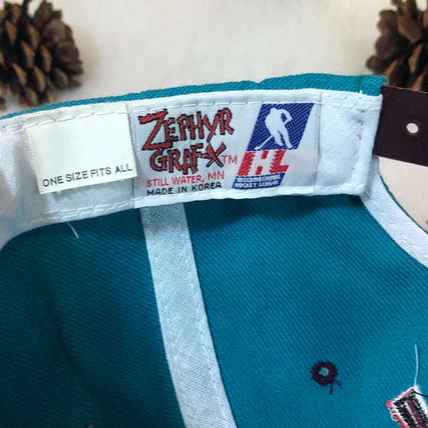Vintage Deadstock NWT IHL Detroit Vipers Zephyr Wool Snapback Hat