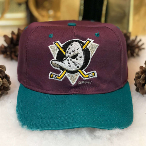 Vintage NHL Anaheim Mighty Ducks Competitor Twill Snapback Hat