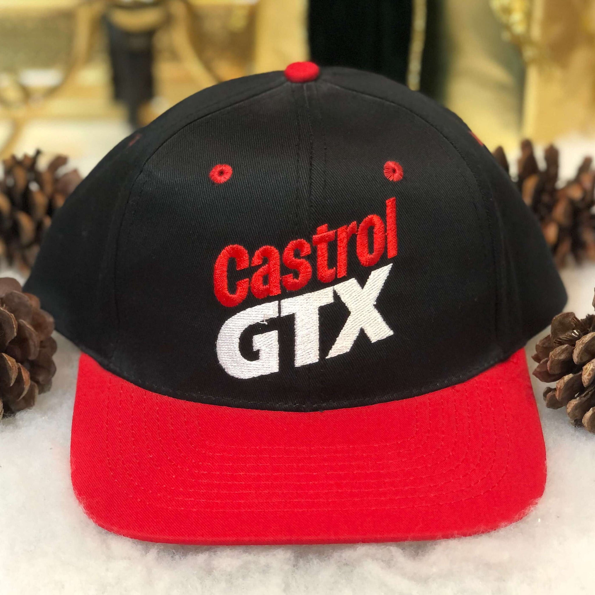 Vintage Deadstock NWOT Castrol GTX Twill Snapback Hat