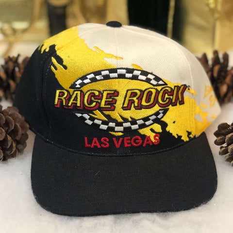 Vintage NASCAR Race Rock Las Vegas Limited Edition Splash Snapback Hat