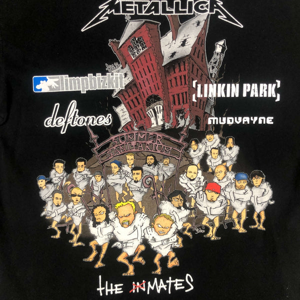 Vintage 2003 Summer Sanitarium Tour Metallica Linkin Park Limp Bizkit Deftones Mudvayne T-Shirt (L)