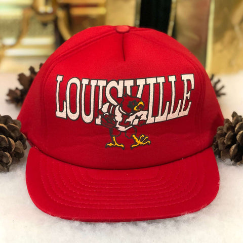 Vintage Deadstock NWOT NCAA Louisville Cardinals Foam Snapback Hat