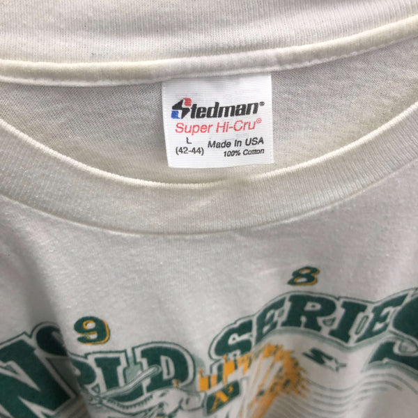 Vintage 1989 MLB World Series Champions Oakland Athletics Starter T-Shirt (L)
