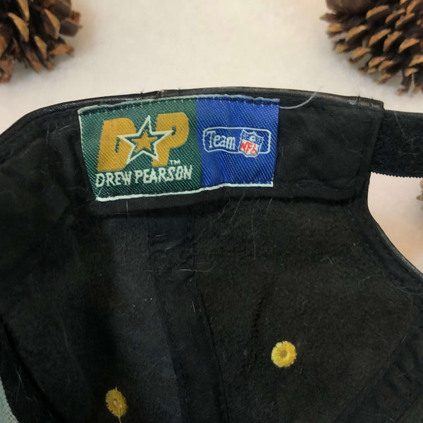Vintage NFL New Orleans Saints Drew Pearson Leather Strapback Hat